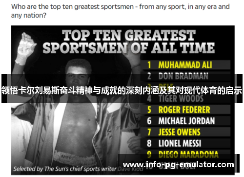 领悟卡尔刘易斯奋斗精神与成就的深刻内涵及其对现代体育的启示 领悟卡尔刘易斯奋斗精神与成就的深刻内涵及其对现代体育的启示